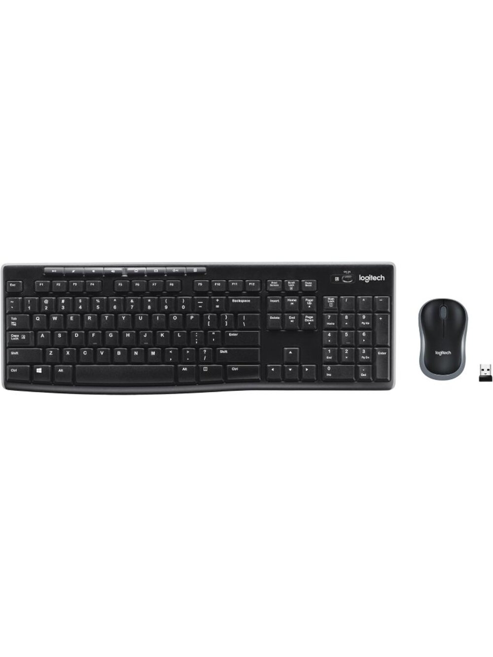 Logitech MK270 Wireless Keyboard and Mouse Combo for Windows, 2.4 GHz Wireless